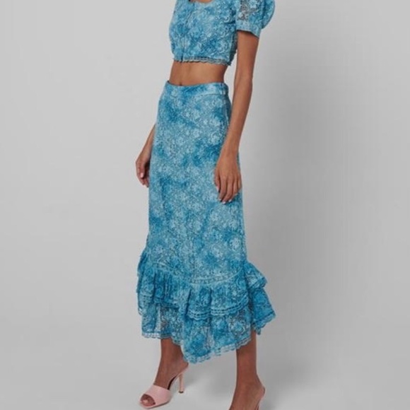 LoveShackFancy Dresses & Skirts - LoveShackFancy Jana Midi Skirt